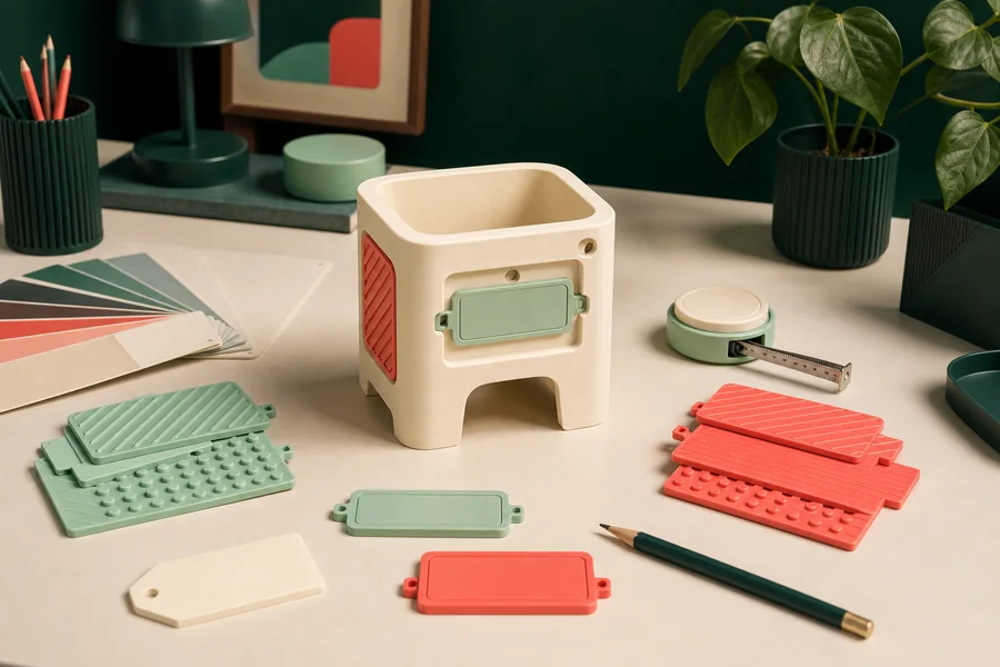 Mesa de trabajo con opciones de personalización