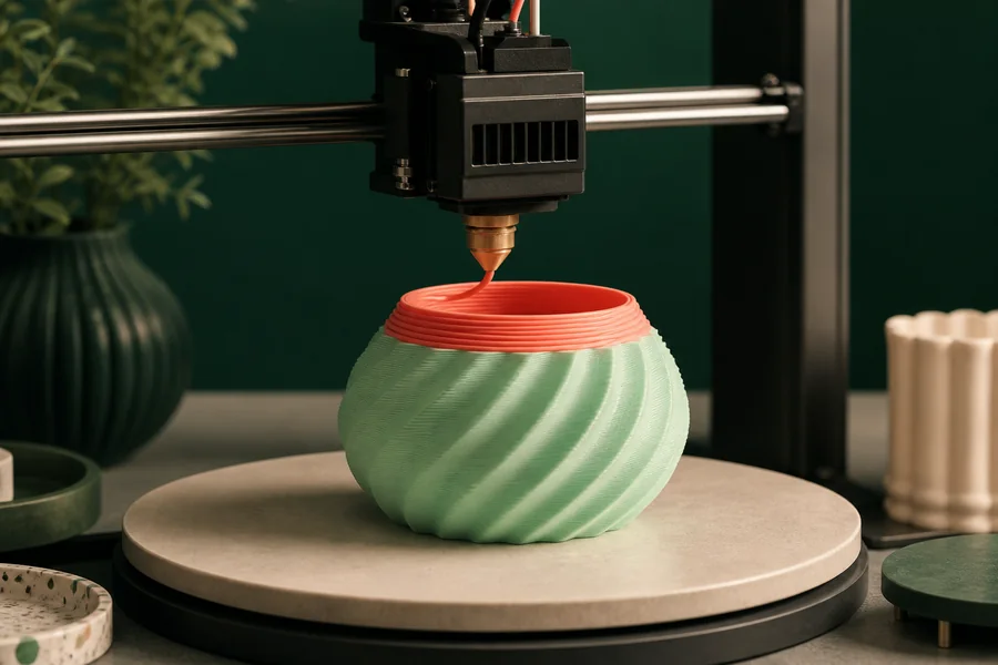 Proceso de impresión 3D por capas
